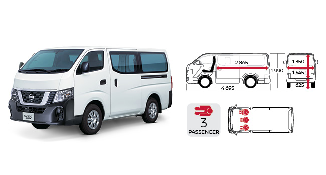 Urvan Seating Capability