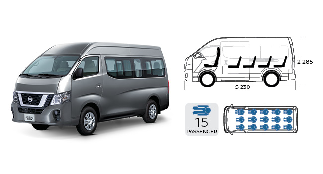 Urvan Seating Capability